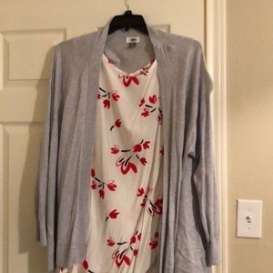 Old Navy 3xl Sleeveless shirt w/ cardigan